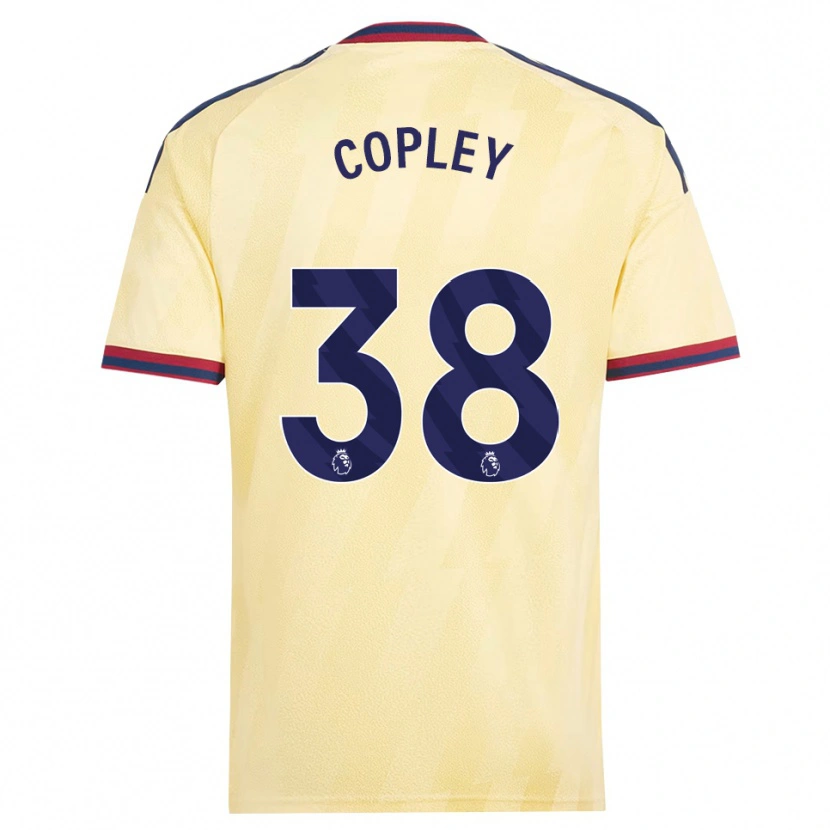 Danxen Criança Camisola Louie Copley #38 Amarelo Claro Midnightblue Terceiro 2026/27 Camisa