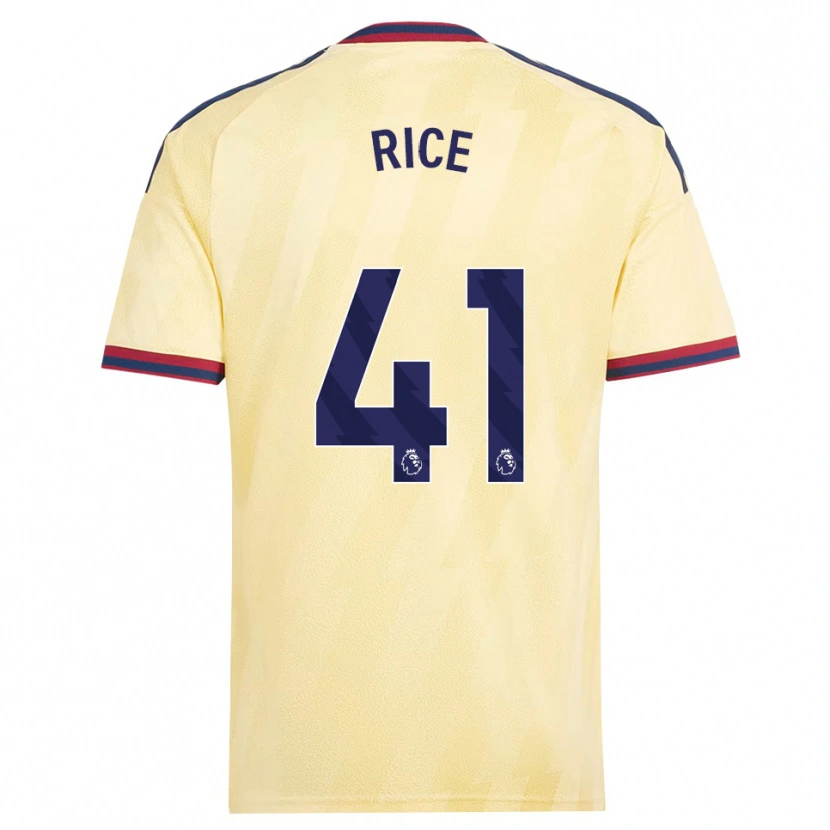 Danxen Criança Camisola Declan Rice #41 Amarelo Claro Midnightblue Terceiro 2026/27 Camisa