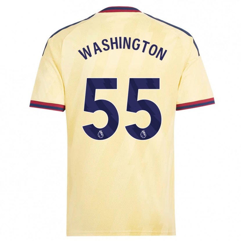 Danxen Criança Camisola Marcell Washington #55 Amarelo Claro Midnightblue Terceiro 2026/27 Camisa