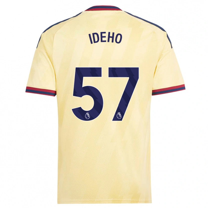Danxen Criança Camisola Joel Ideho #57 Amarelo Claro Midnightblue Terceiro 2026/27 Camisa