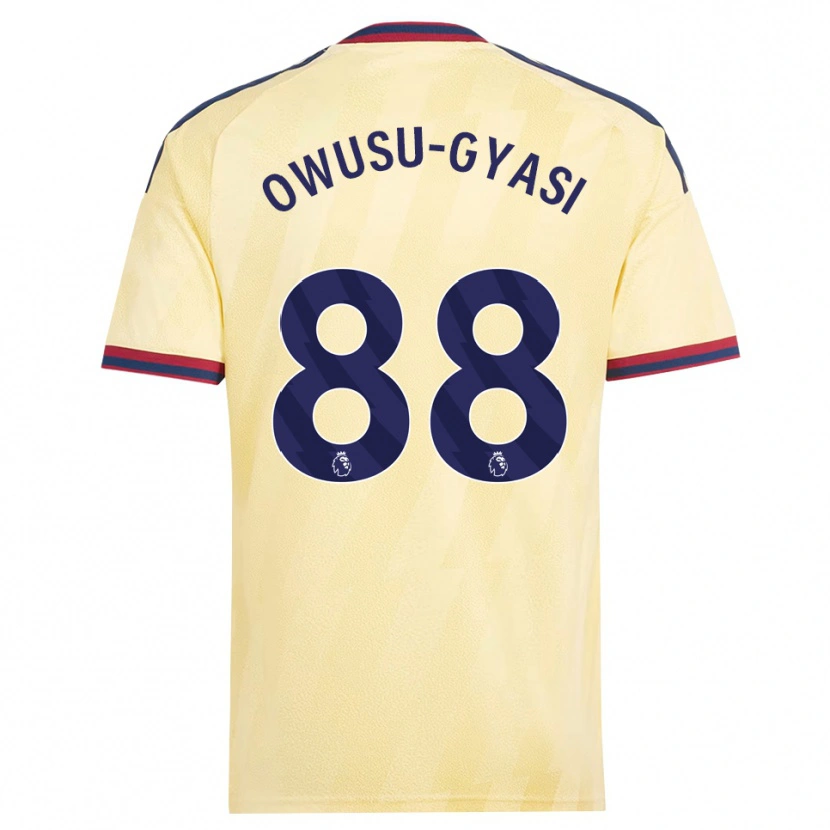 Danxen Criança Camisola Abraham Owusu-Gyasi #88 Amarelo Claro Midnightblue Terceiro 2026/27 Camisa