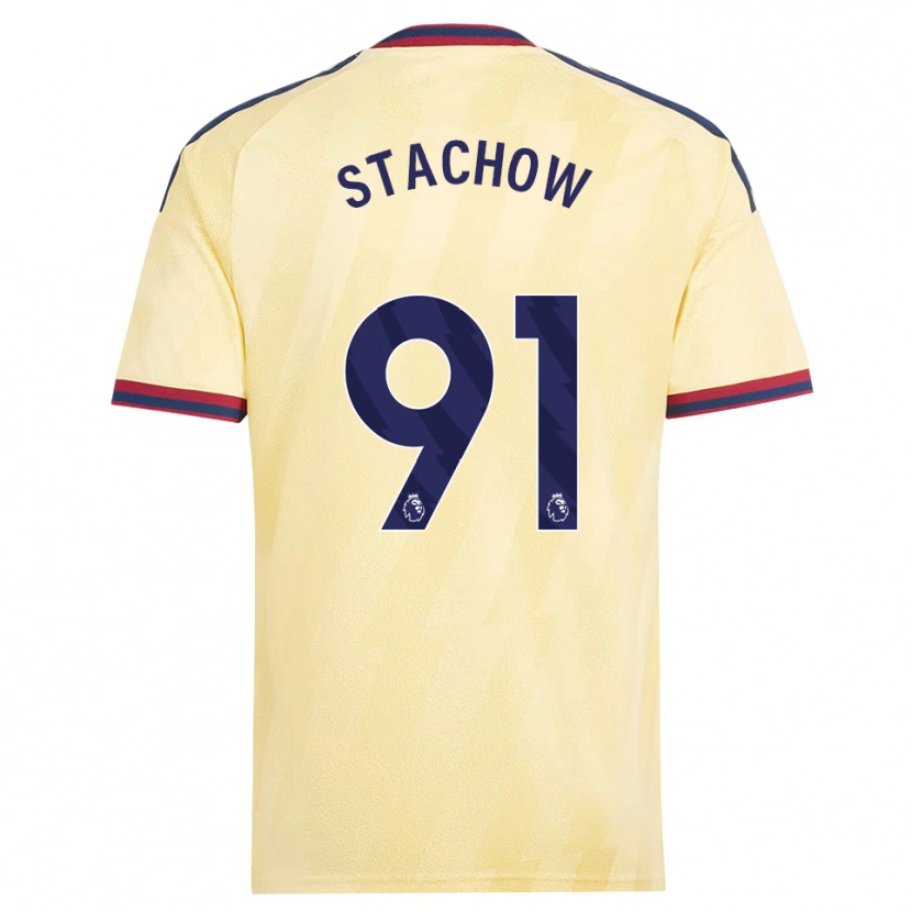 Danxen Criança Camisola Patrick Stachow #91 Amarelo Claro Midnightblue Terceiro 2026/27 Camisa