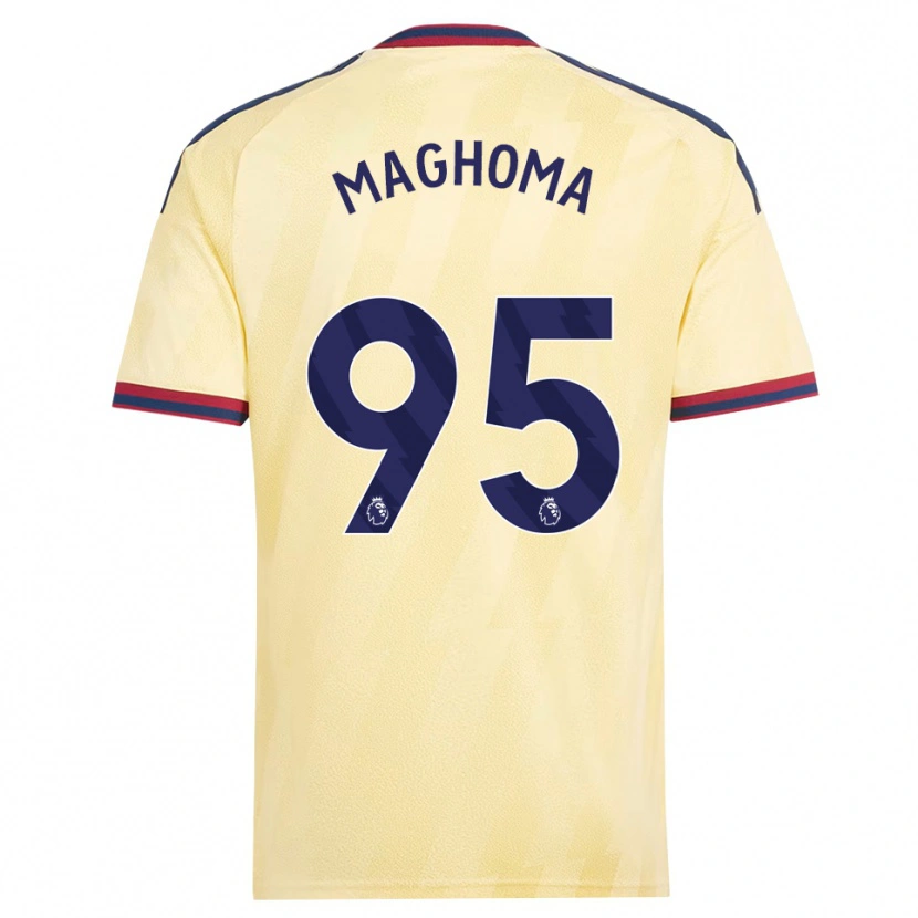 Danxen Criança Camisola Jaden Maghoma #95 Amarelo Claro Midnightblue Terceiro 2026/27 Camisa