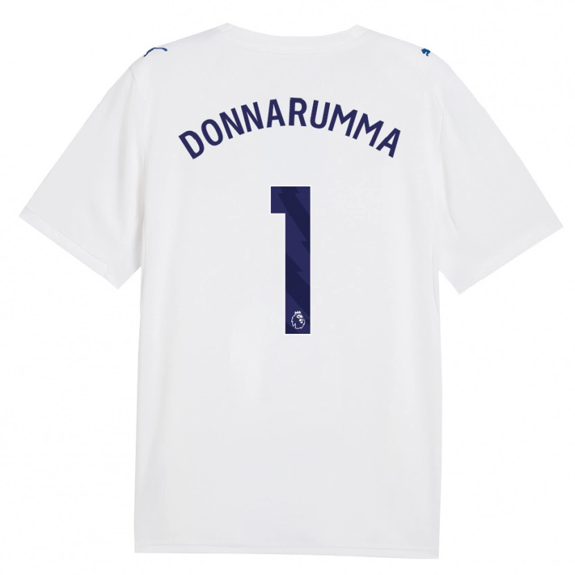Danxen Criança Camisola Gianluigi Donnarumma #1 Marinha Branco Terceiro 2026/27 Camisa