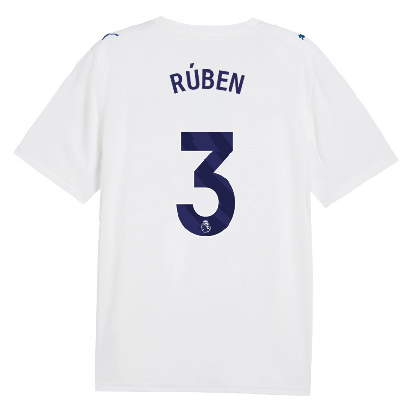 Danxen Criança Camisola Rúben Dias #3 Marinha Branco Terceiro 2026/27 Camisa