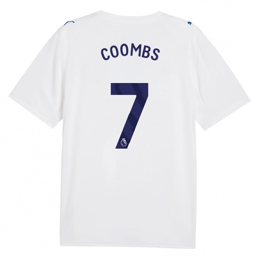 Danxen Criança Camisola Laura Coombs #7 Marinha Branco Terceiro 2026/27 Camisa