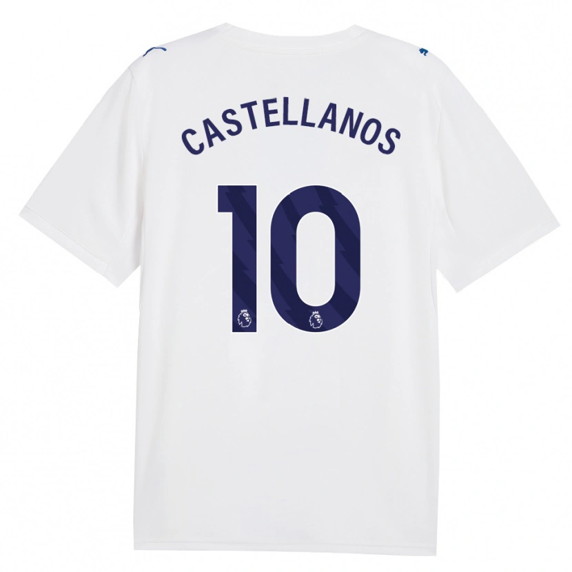 Danxen Criança Camisola Deyna Castellanos #10 Marinha Branco Terceiro 2026/27 Camisa