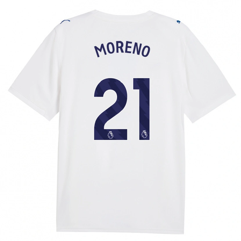 Danxen Criança Camisola Marlos Moreno #21 Marinha Branco Terceiro 2026/27 Camisa