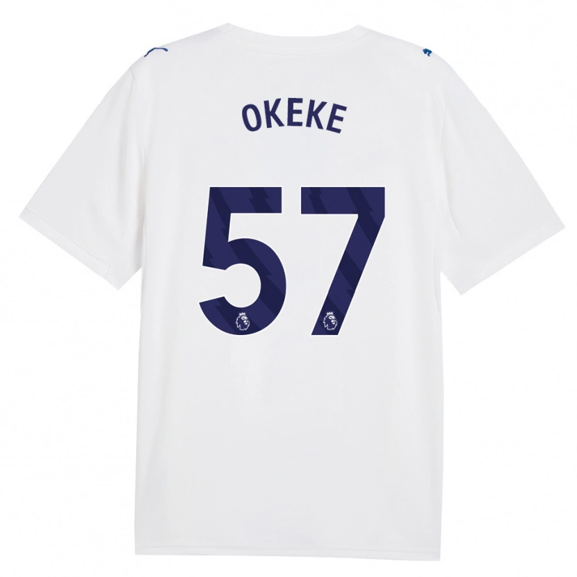 Danxen Criança Camisola Michael Okeke #57 Marinha Branco Terceiro 2026/27 Camisa