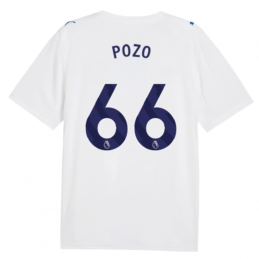Danxen Criança Camisola Iker Pozo #66 Marinha Branco Terceiro 2026/27 Camisa