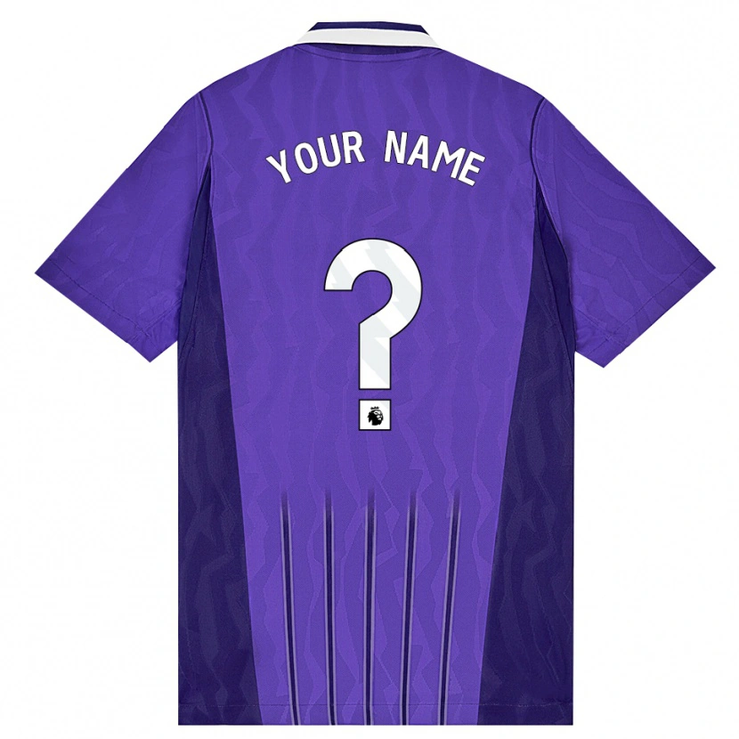 Danxen Criança Camisola Seu Nome #0 Roxo Branco Terceiro 2026/27 Camisa