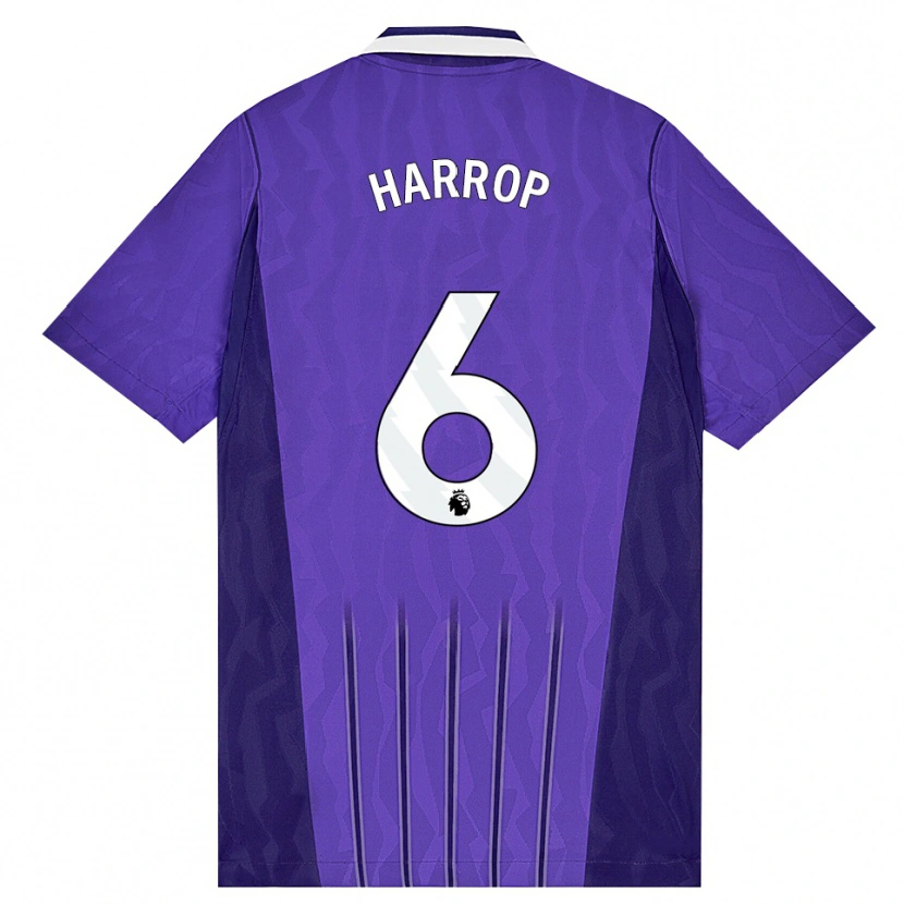 Danxen Criança Camisola Kerys Harrop #6 Roxo Branco Terceiro 2026/27 Camisa