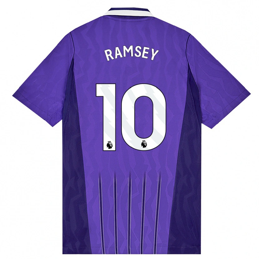 Danxen Criança Camisola Cole Ramsey #10 Roxo Branco Terceiro 2026/27 Camisa