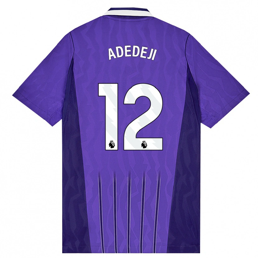 Danxen Criança Camisola Maxwell Adedeji #12 Roxo Branco Terceiro 2026/27 Camisa