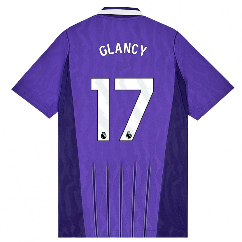 Danxen Criança Camisola Conall Glancy #17 Roxo Branco Terceiro 2026/27 Camisa
