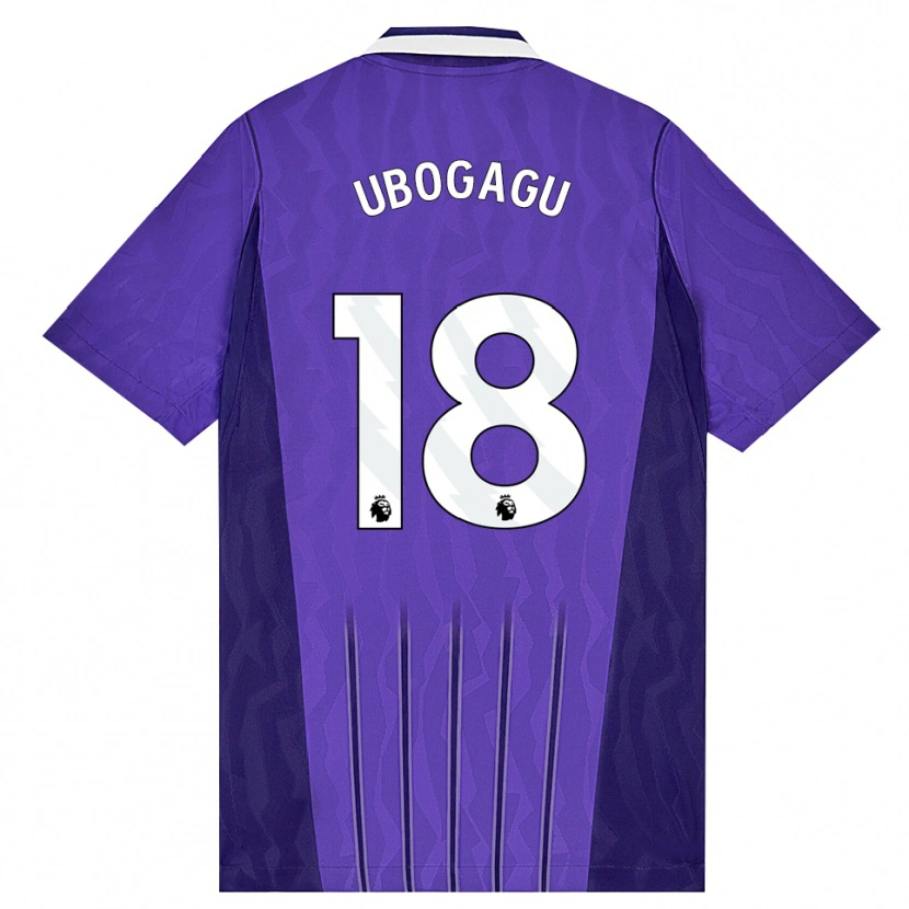 Danxen Criança Camisola Chioma Ubogagu #18 Roxo Branco Terceiro 2026/27 Camisa