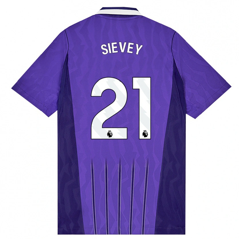 Danxen Criança Camisola Max Sievey #21 Roxo Branco Terceiro 2026/27 Camisa