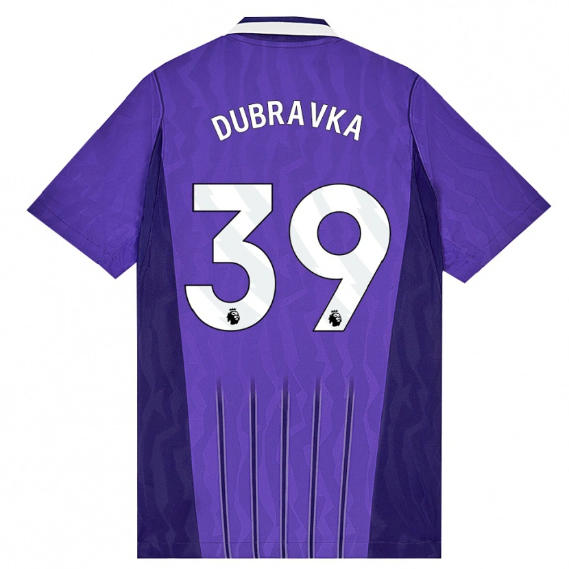 Danxen Criança Camisola Martin Dúbravka #39 Roxo Branco Terceiro 2026/27 Camisa