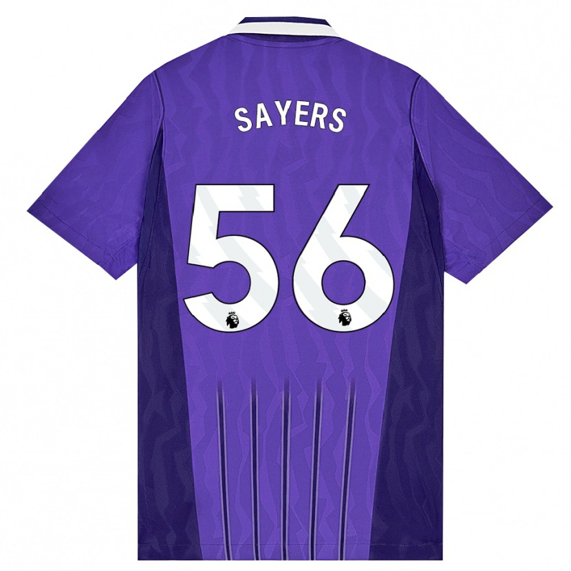 Danxen Criança Camisola Charlie Sayers #56 Roxo Branco Terceiro 2026/27 Camisa