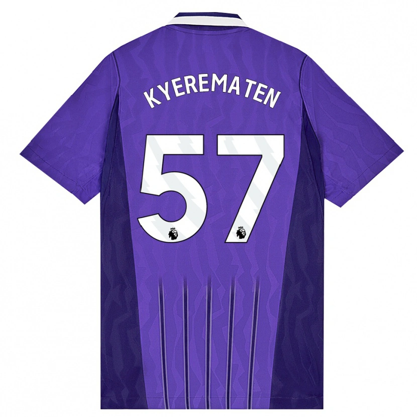 Danxen Criança Camisola Rio Kyerematen #57 Roxo Branco Terceiro 2026/27 Camisa