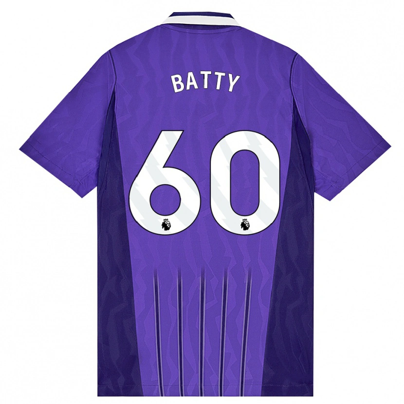 Danxen Criança Camisola Dan Batty #60 Roxo Branco Terceiro 2026/27 Camisa