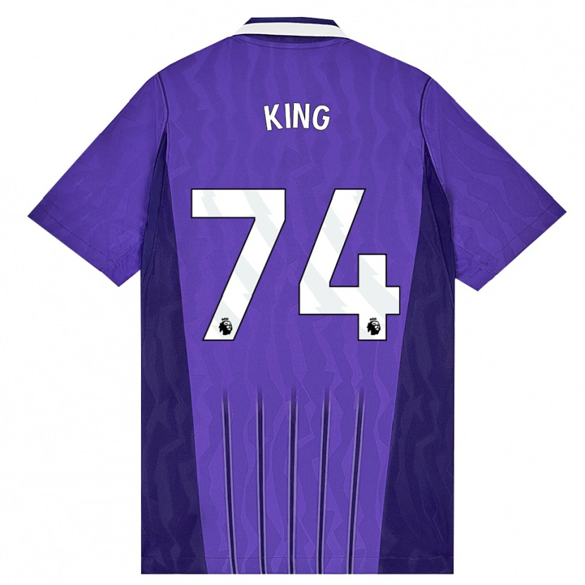 Danxen Criança Camisola Maeson King #74 Roxo Branco Terceiro 2026/27 Camisa