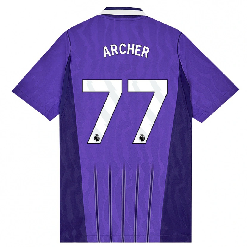 Danxen Criança Camisola Samual Archer #77 Roxo Branco Terceiro 2026/27 Camisa