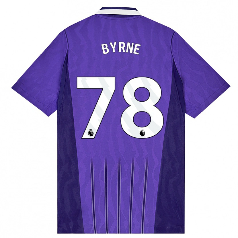 Danxen Criança Camisola Harry Byrne #78 Roxo Branco Terceiro 2026/27 Camisa