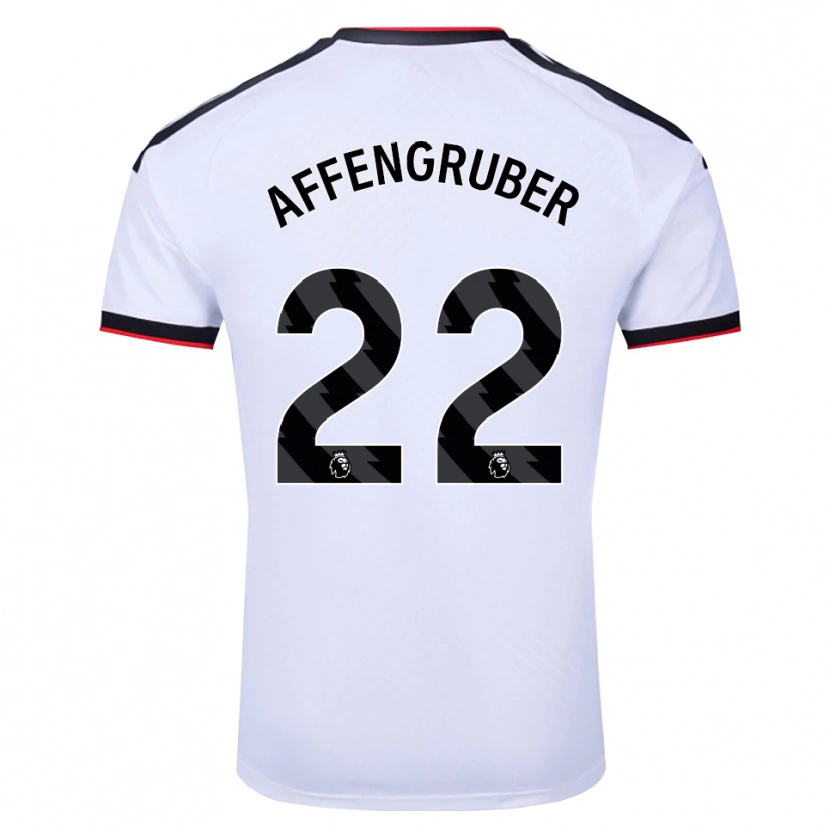 Danxen Criança Camisola David Affengruber #22 Branco Preto Vermelho Principal 2026/27 Camisa