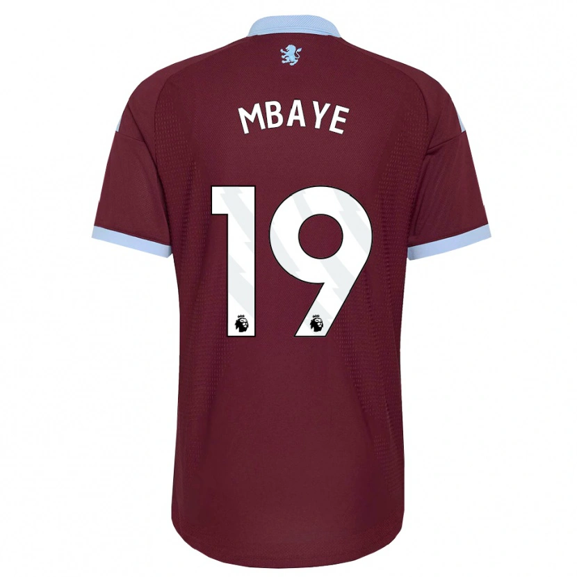 Danxen Criança Camisola Ibrahim Mbaye #19 Cornflowerblue Borgonha Principal 2026/27 Camisa