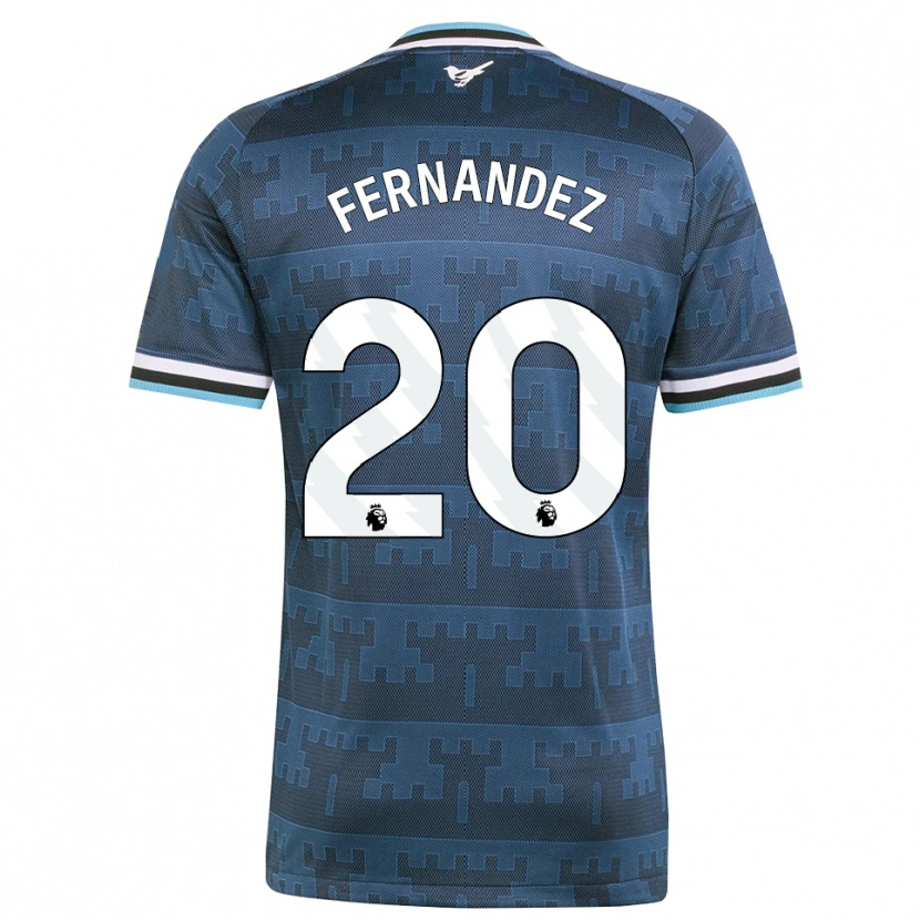 Danxen Criança Camisola Matias Fernandez-Pardo #20 Amarelo Preto Azul Alternativa 2026/27 Camisa