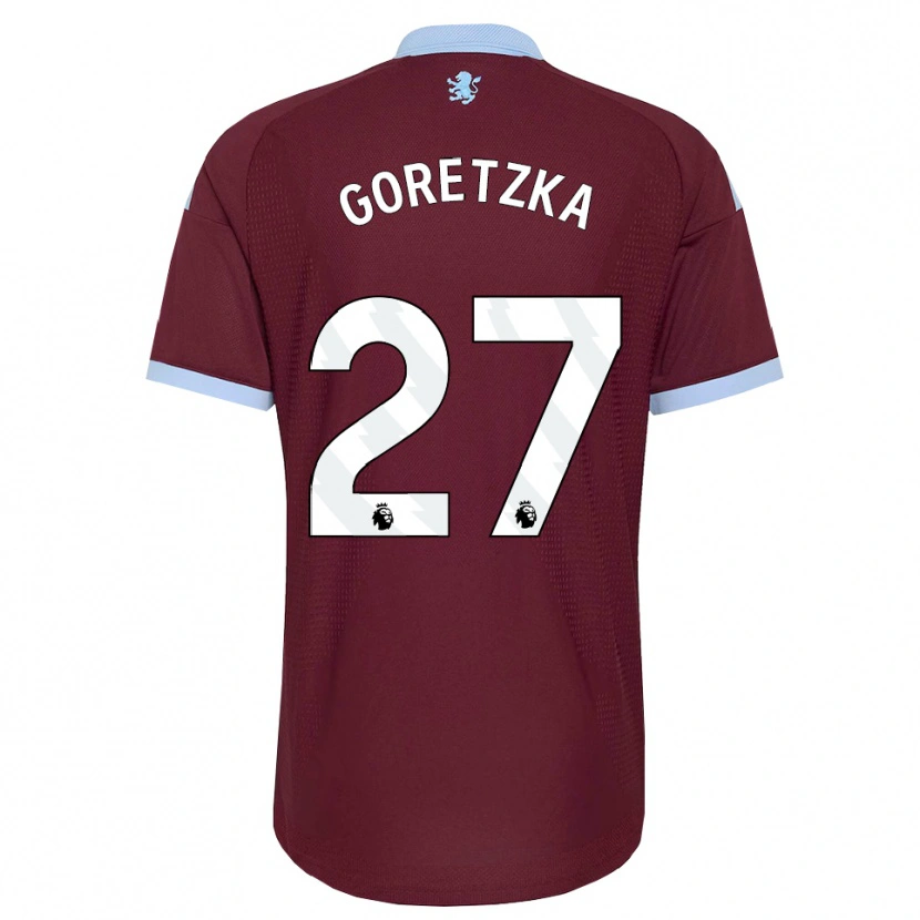 Danxen Criança Camisola Leon Goretzka #27 Cornflowerblue Borgonha Principal 2026/27 Camisa
