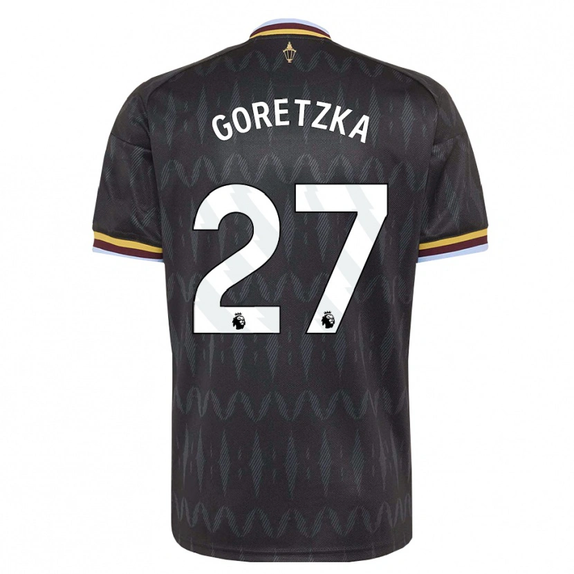 Danxen Criança Camisola Leon Goretzka #27 Cornflowerblue Preto Amarelo Alternativa 2026/27 Camisa