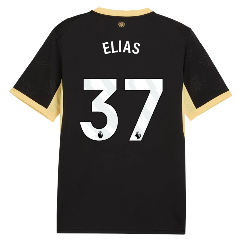 Danxen Homem Camisola Allan Andrade Elias #37 Preto Amarelo Alternativa 2026/27 Camisa