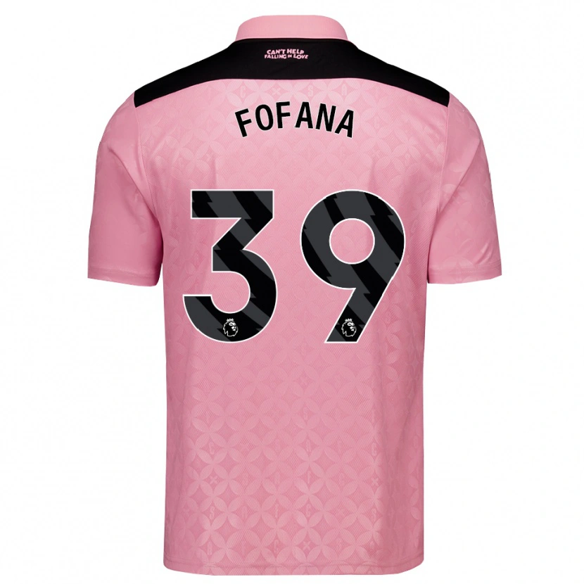 Danxen Homem Camisola Malick Fofana #39 Lightpink Preto Alternativa 2026/27 Camisa