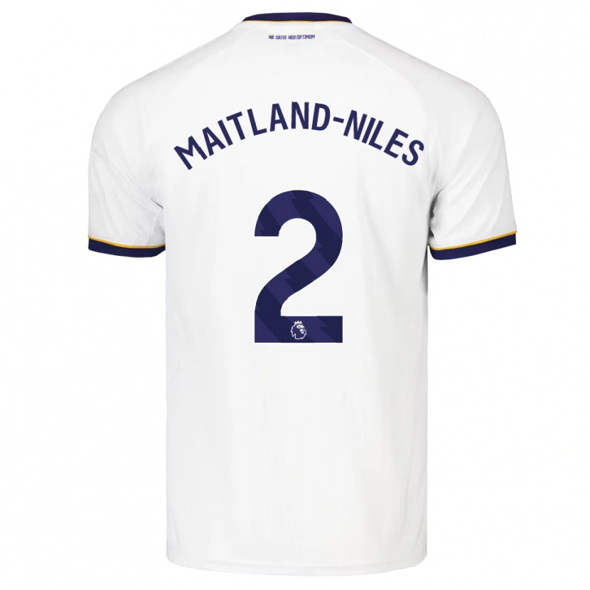 Danxen Homem Camisola Ainsley Maitland-Niles #2 Midnightblue Branco Amarelo Alternativa 2026/27 Camisa