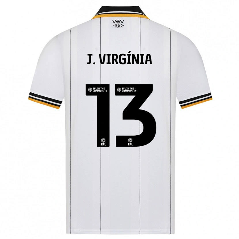 Danxen Homem Camisola João Virgínia #13 Laranja Branco Preto Alternativa 2026/27 Camisa