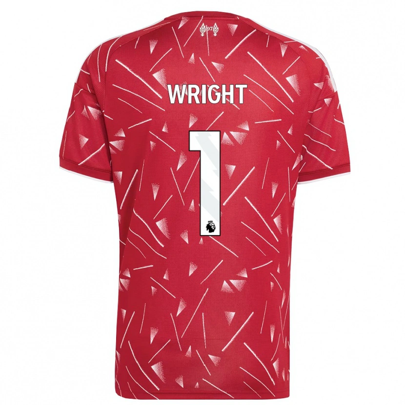 Danxen Homem Camisola Matty Wright #1 Branco Vermelho Principal 2026/27 Camisa
