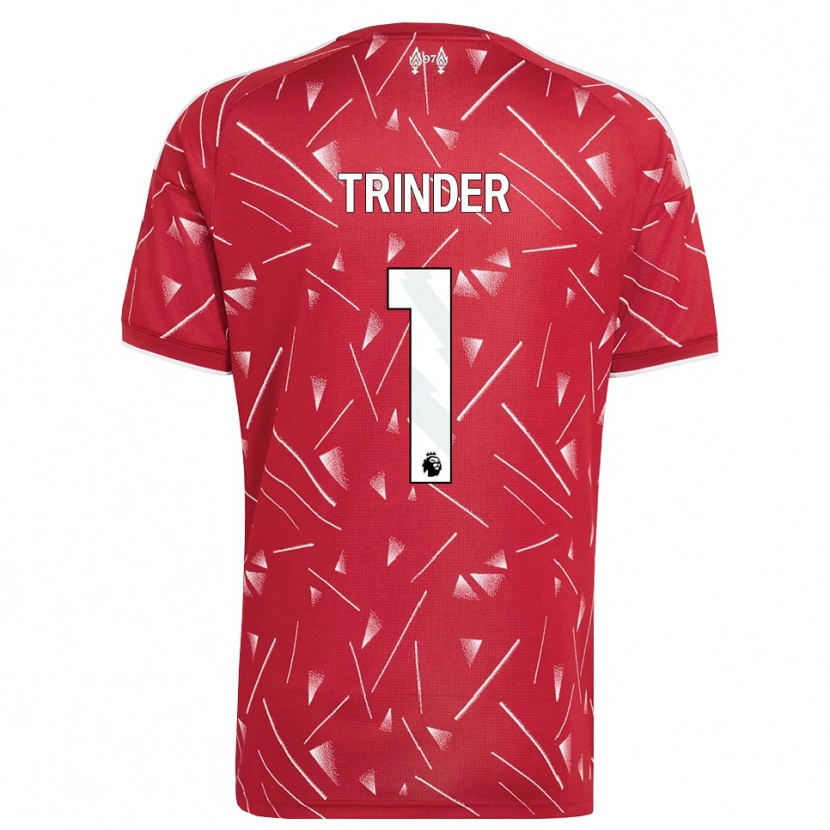 Danxen Homem Camisola Zach Trinder #1 Branco Vermelho Principal 2026/27 Camisa