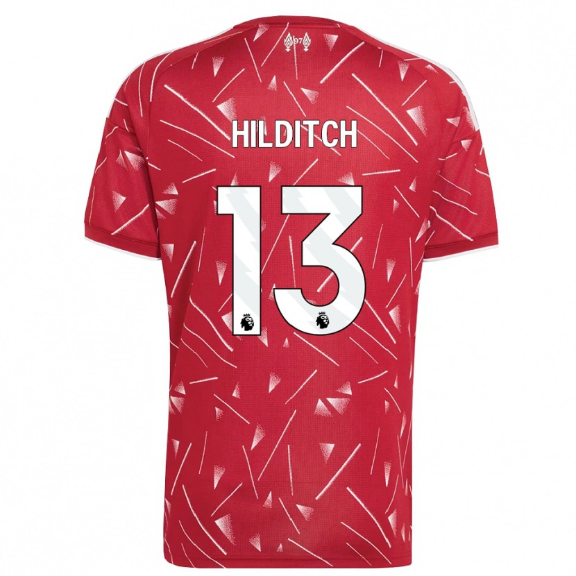 Danxen Homem Camisola James Hilditch #13 Branco Vermelho Principal 2026/27 Camisa