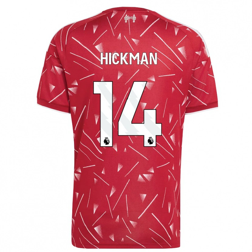 Danxen Homem Camisola Ellis Hickman #14 Branco Vermelho Principal 2026/27 Camisa