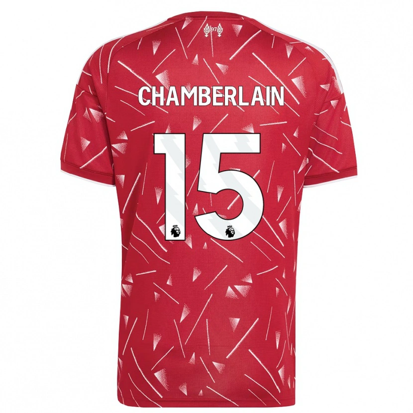Danxen Homem Camisola Alex Oxlade Chamberlain #15 Branco Vermelho Principal 2026/27 Camisa