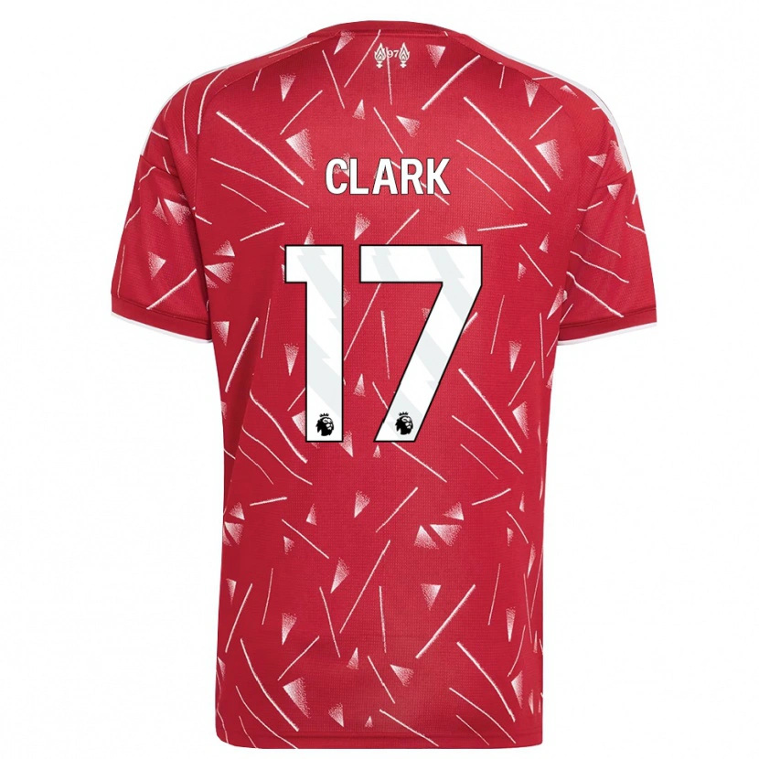 Danxen Homem Camisola Jenna Clark #17 Branco Vermelho Principal 2026/27 Camisa