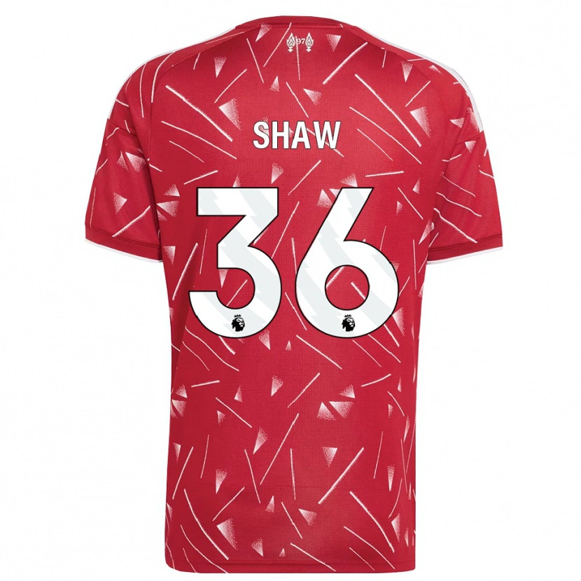 Danxen Homem Camisola Zara Shaw #36 Branco Vermelho Principal 2026/27 Camisa