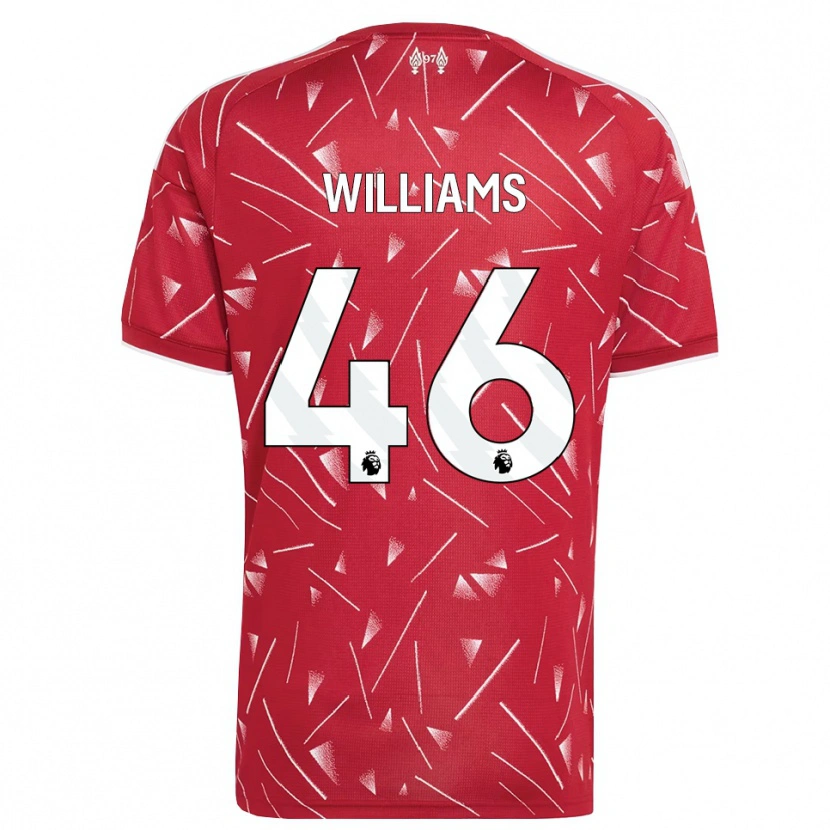 Danxen Homem Camisola Rhys Williams #46 Branco Vermelho Principal 2026/27 Camisa