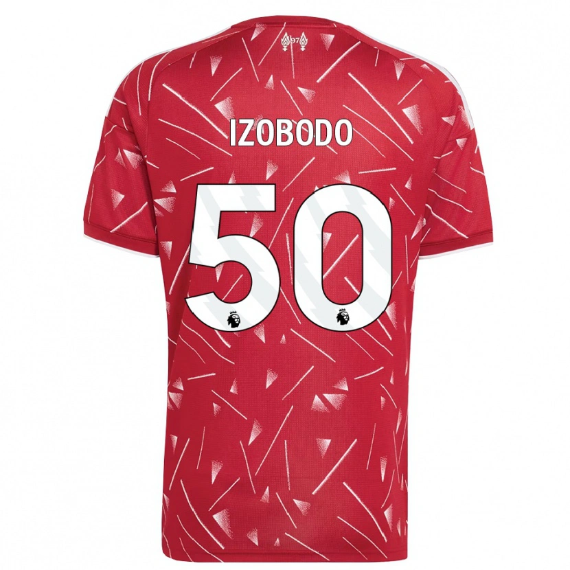 Danxen Homem Camisola Elijah Izobodo John #50 Branco Vermelho Principal 2026/27 Camisa