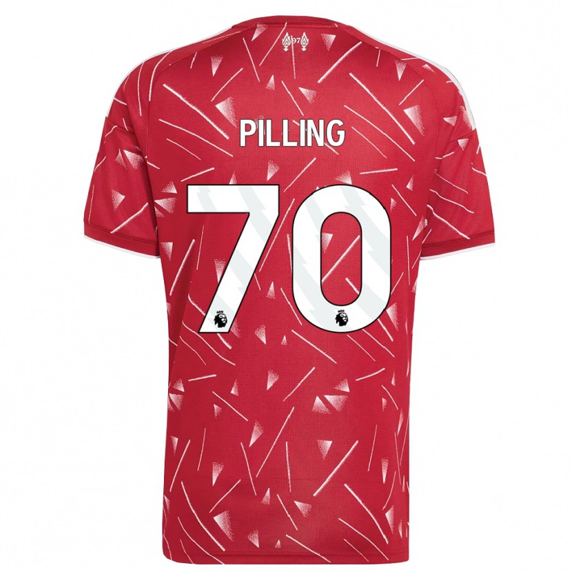 Danxen Homem Camisola Tommy Pilling #70 Branco Vermelho Principal 2026/27 Camisa