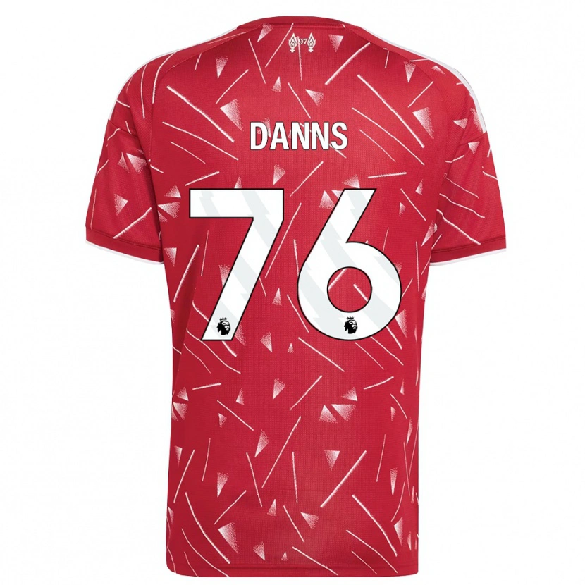Danxen Homem Camisola Jayden Danns #76 Branco Vermelho Principal 2026/27 Camisa
