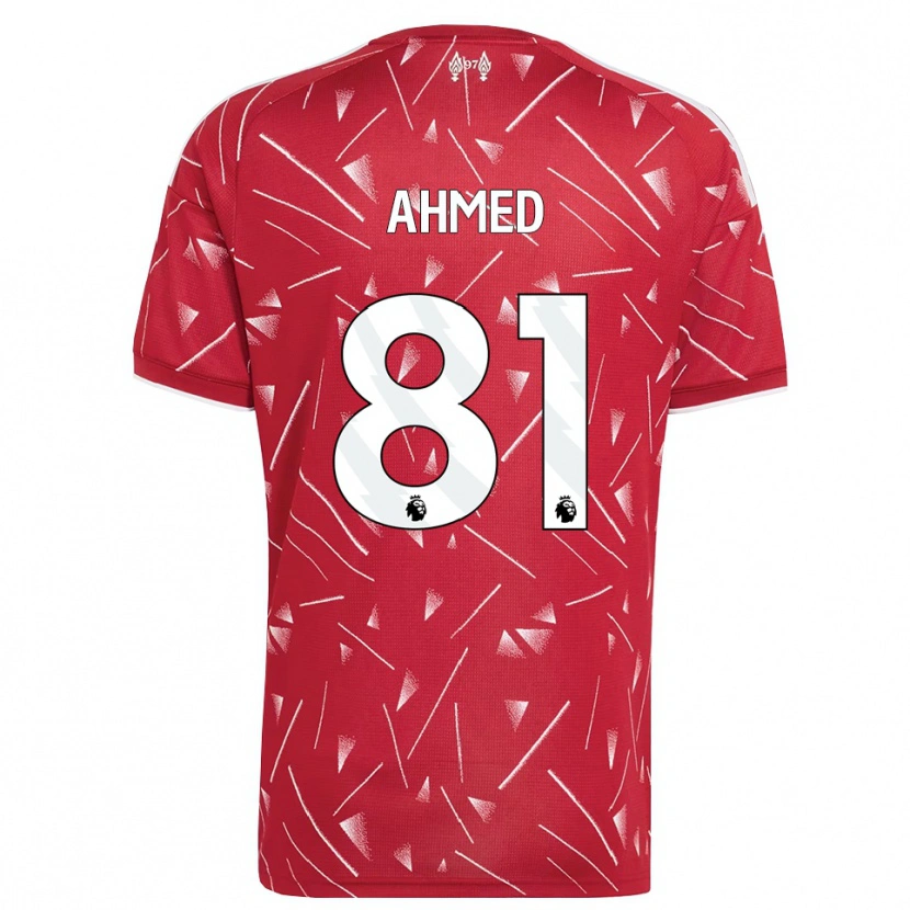 Danxen Homem Camisola Karim Ahmed #81 Branco Vermelho Principal 2026/27 Camisa
