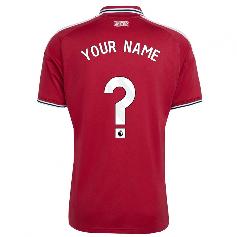 Danxen Homem Camisola Seu Nome #0 Vermelho Amarelo Branco Principal 2026/27 Camisa